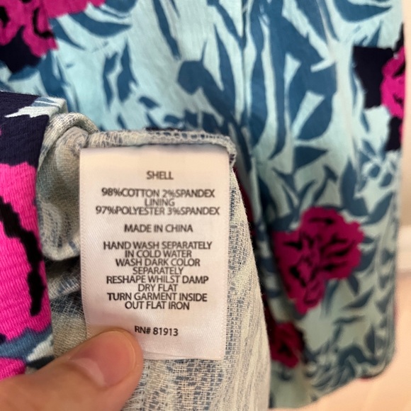 Plenty by Tracey Reese cotton dress with belt size 4 - Picture 3 of 9